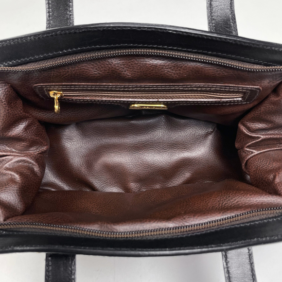 Fendi Zucca Logo Handbag in Brown and Black Leather (14109) for Women - Picture 6 of 6